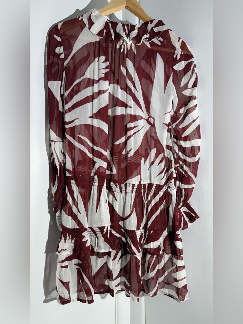Anthropologie Marais Printed Chiffon Mini Dress - Picture 16 of 16